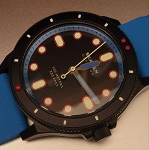 Skagen Fisk Three-Hand Blue Silicone Watch